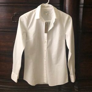 J. Crew WHITE cotton blouse. BNWT